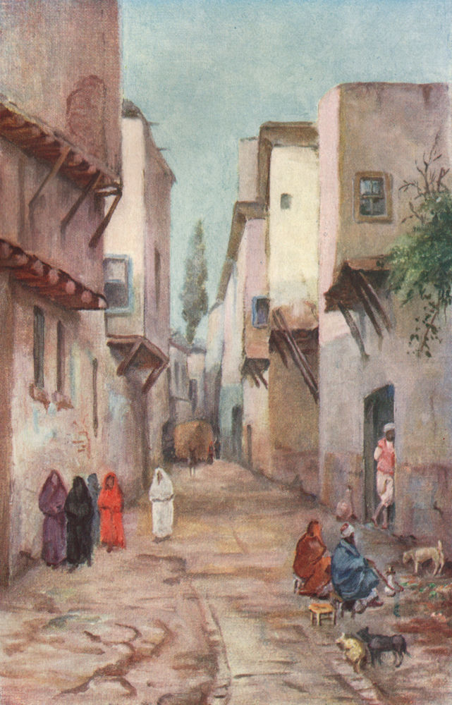 Associate Product 'Straight Street, Damascus' by Margaret Thomas. Syria 1908 old antique print