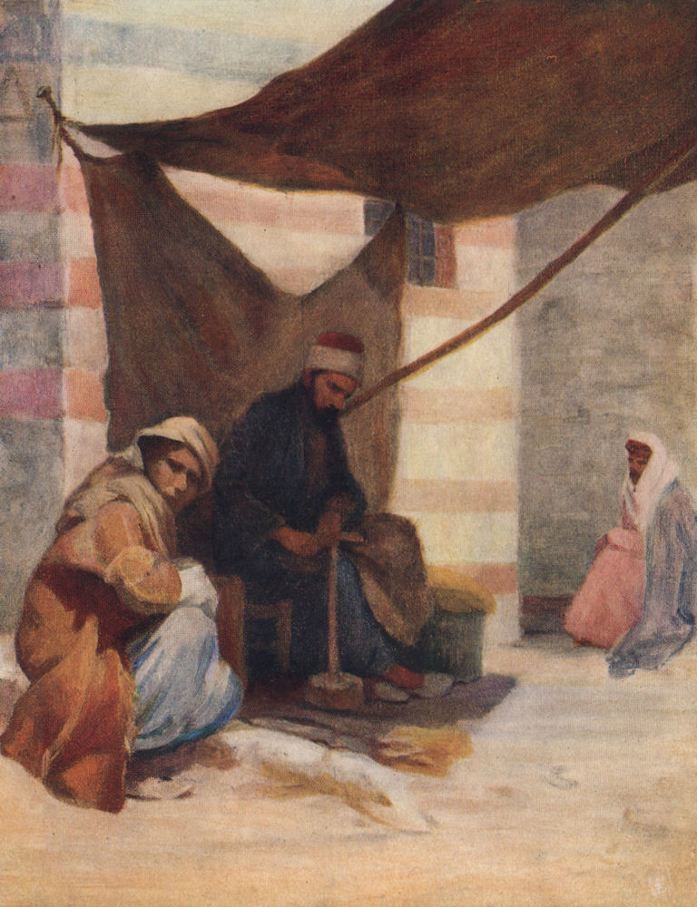 Associate Product 'A cobbler, Damascus' by Margaret Thomas. Syria 1908 old antique print picture