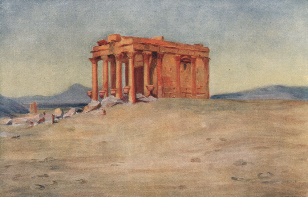 Associate Product 'Temple of the King's Mother, Palmyra' by Margaret Thomas. Syria 1908 print