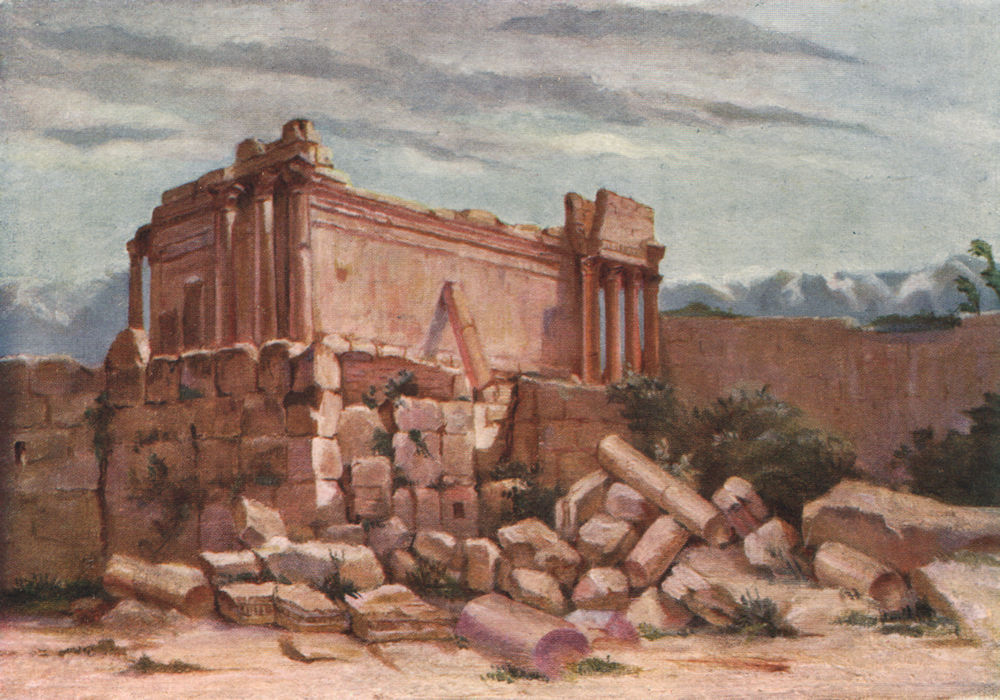 Associate Product 'The Small Temple, Baalbek, Exterior' by Margaret Thomas. Lebanon 1908 print