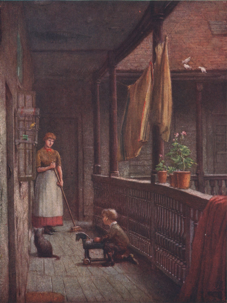'White Hart Inn, Southwark, 1884' by Philip Norman. Vanished London 1905 print