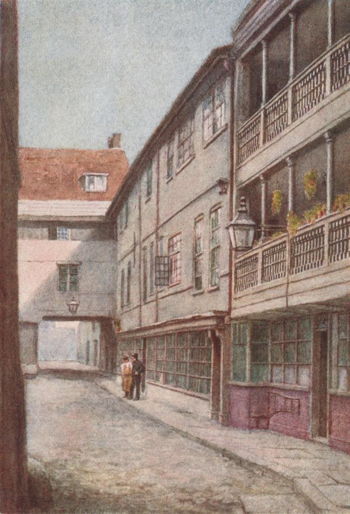 'George Inn, Southwark, 1885' by Philip Norman. Vanished London 1905 old print