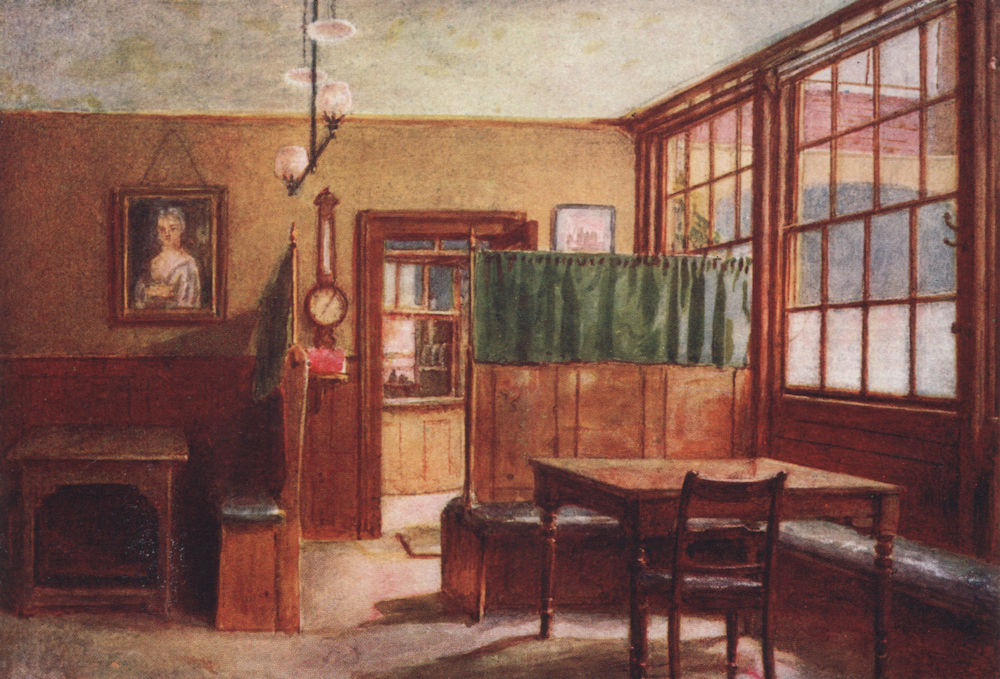 Associate Product Coffee-room of Old Bell Inn, Holborn, 1897. Philip Norman. Vanished London 1905