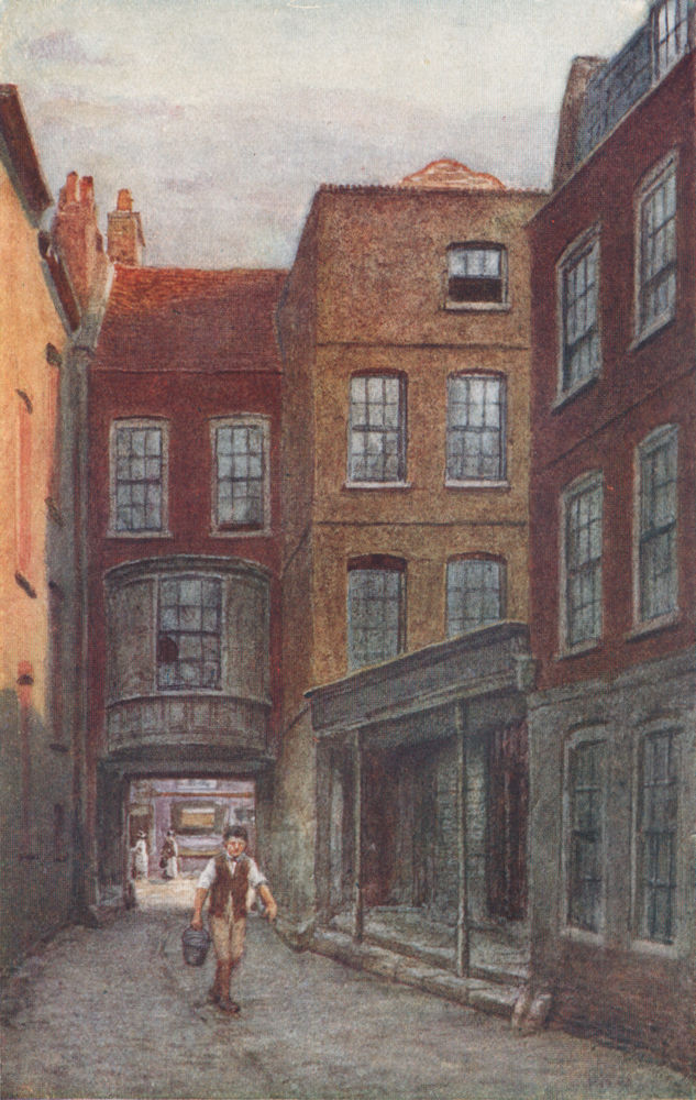 Associate Product Gateway & entrance, White Horse Inn, Fetter Lane, 1898, by Philip Norman 1905
