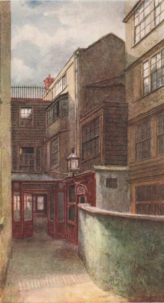 Associate Product 'Dick's Coffee-house, Fleet Street, 1899' by Philip Norman. Vanished London 1905
