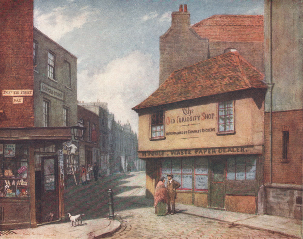 Old Curiosity Shop, Portsmouth Street, 1884. Philip Norman. Vanished London 1905