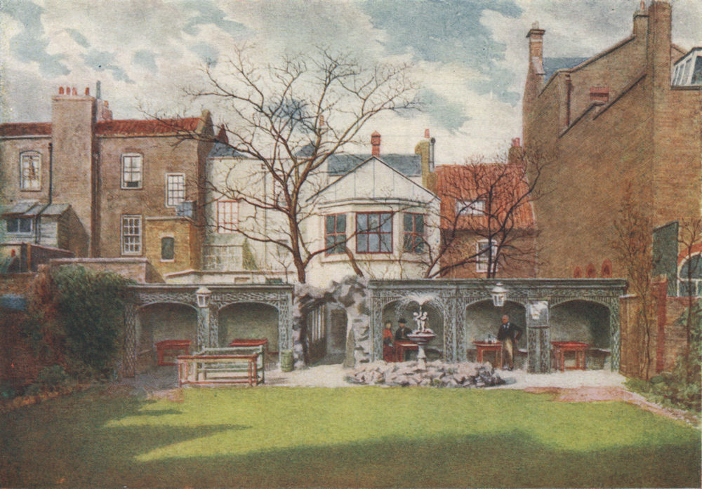 Associate Product Six Bells Tavern & Bowling Green, Chelsea 1900. P. Norman. Vanished London 1905