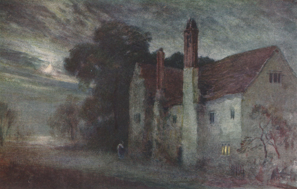 '"Haunted" Hillborough' by Frederick Whitehead. Warwickshire 1906 old print