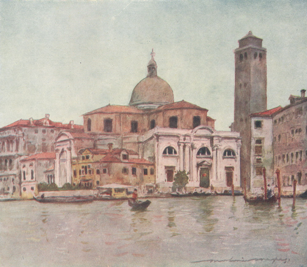 Associate Product VENEZIA. 'Church of San Geremia' by Mortimer Menpes. Venice 1916 old print