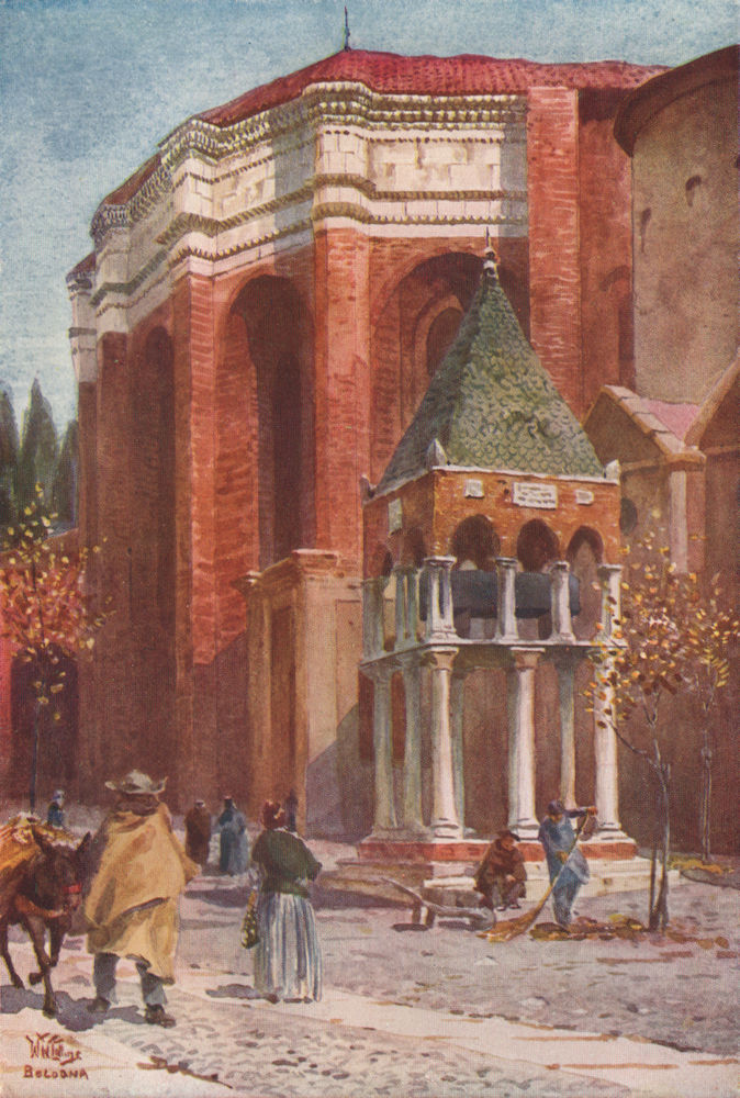 Associate Product BOLOGNA. 'San Domenico, Bologna' by William Wiehe Collins. Italy 1911 print
