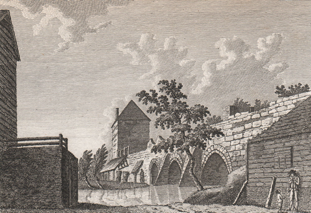 Associate Product CANTERBURY. 'Arches in the town wall', demolished 1769. GOSTLING 1825 print