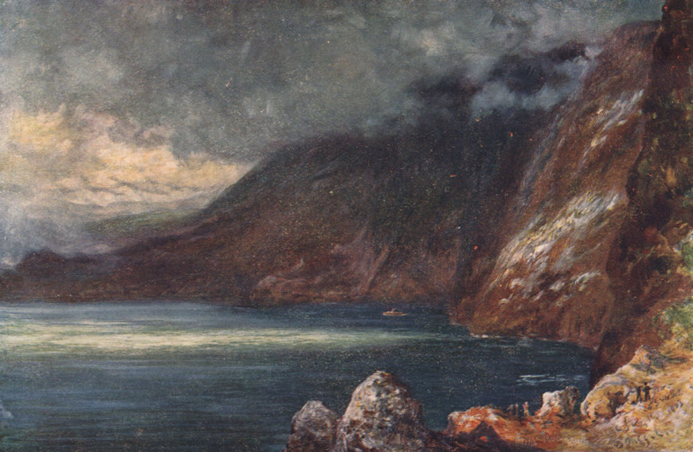 Slieve league (Mountain of the Flag Stones) by Francis S. Walker. Ireland 1905