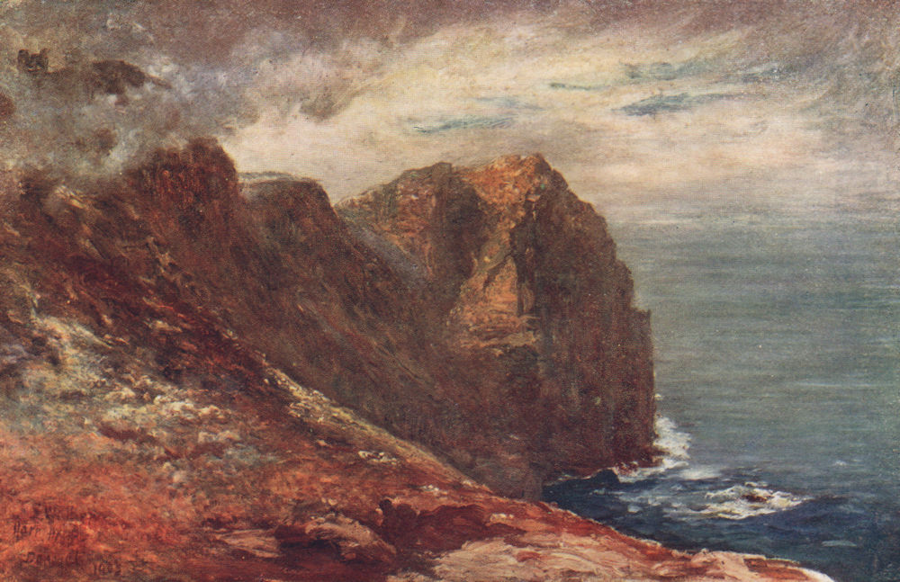 'Horn Head, Donegal' by Francis Sylvester Walker. Ireland 1905 old print