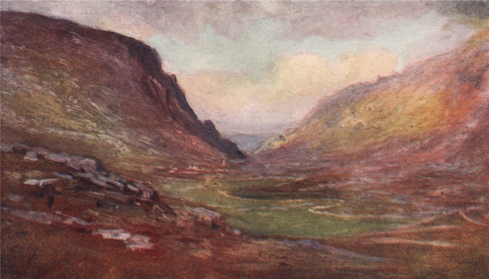 'The Head of the Gap of Dunloe' by Francis Sylvester Walker. Ireland 1905