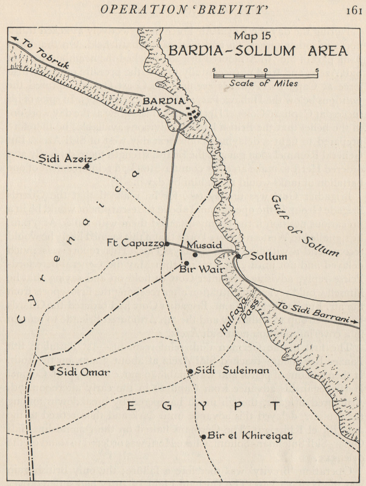 WW2 NORTH AFRICAN CAMPAIGN 1941. Bardia-Sollum Area. Libya 1956 old map