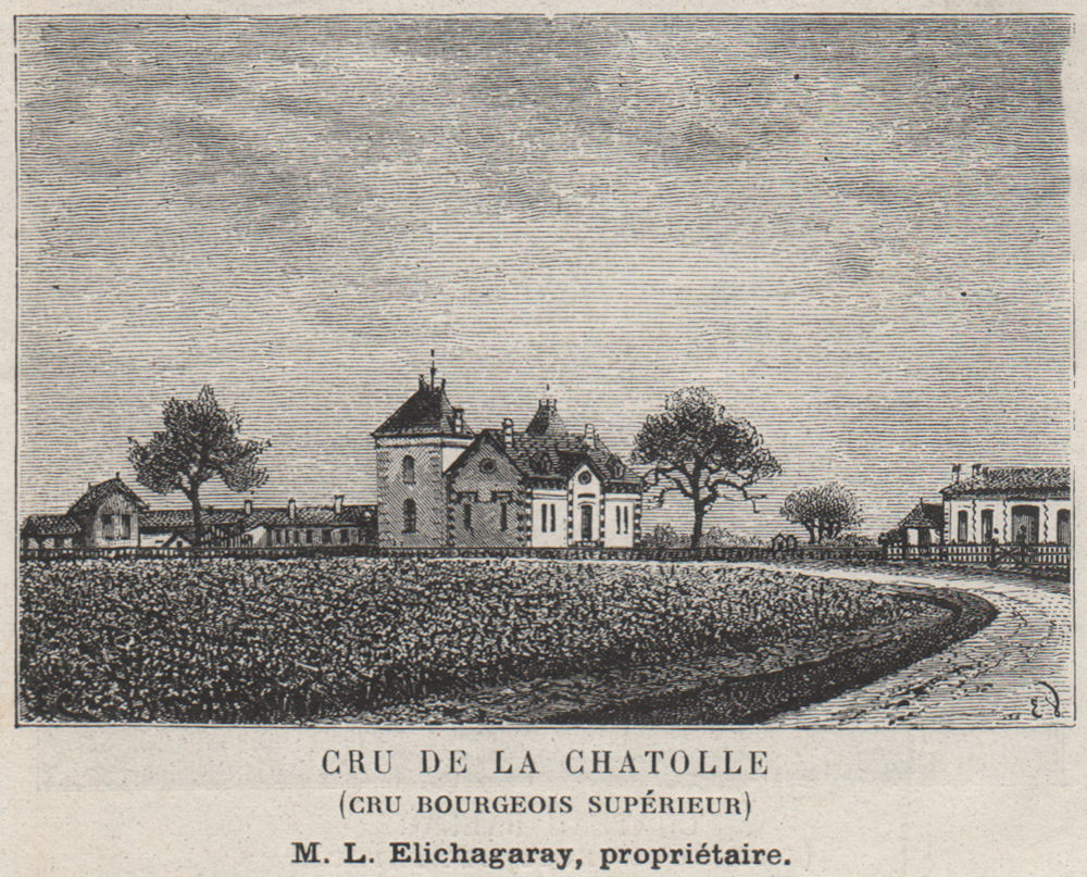 MÉDOC. SAINT-LAURENT. Cru de la Chatolle (Cru Bourgeois Supérieur). SMALL 1908