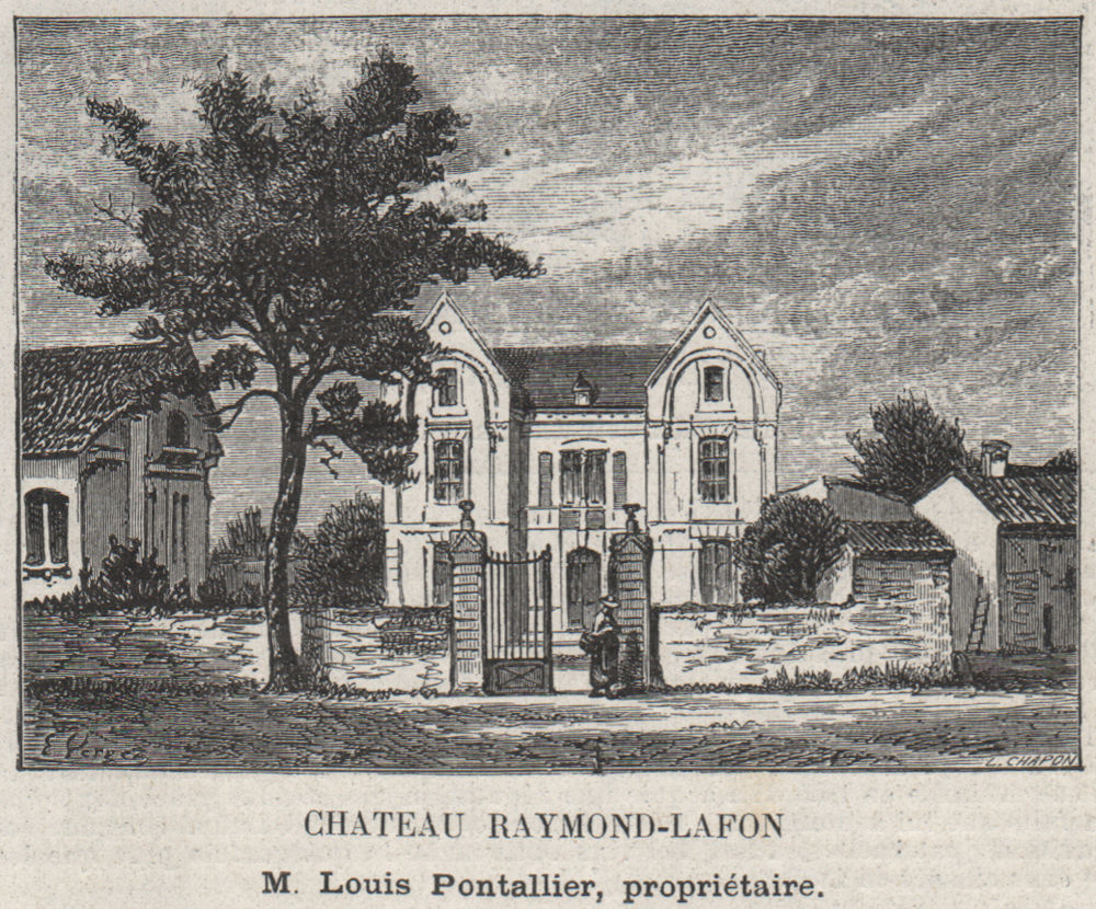 GRANDS VINS BLANCS. SAUTERNES. Chateau Raymond-Lafon. Pontallier. SMALL 1908