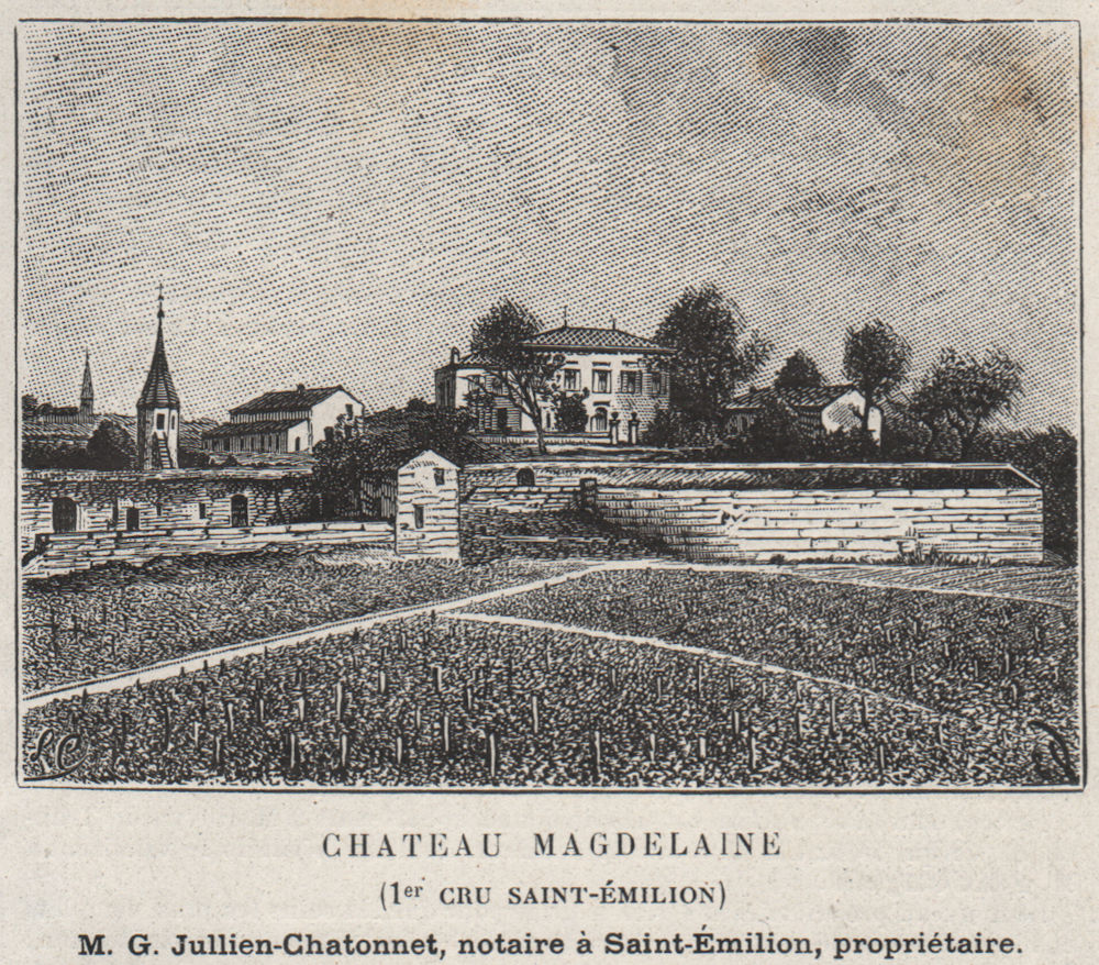 Associate Product SAINT-ÉMILIONNAIS. Chateau Magdelaine (1er Cru Saint-Émilion). SMALL 1908