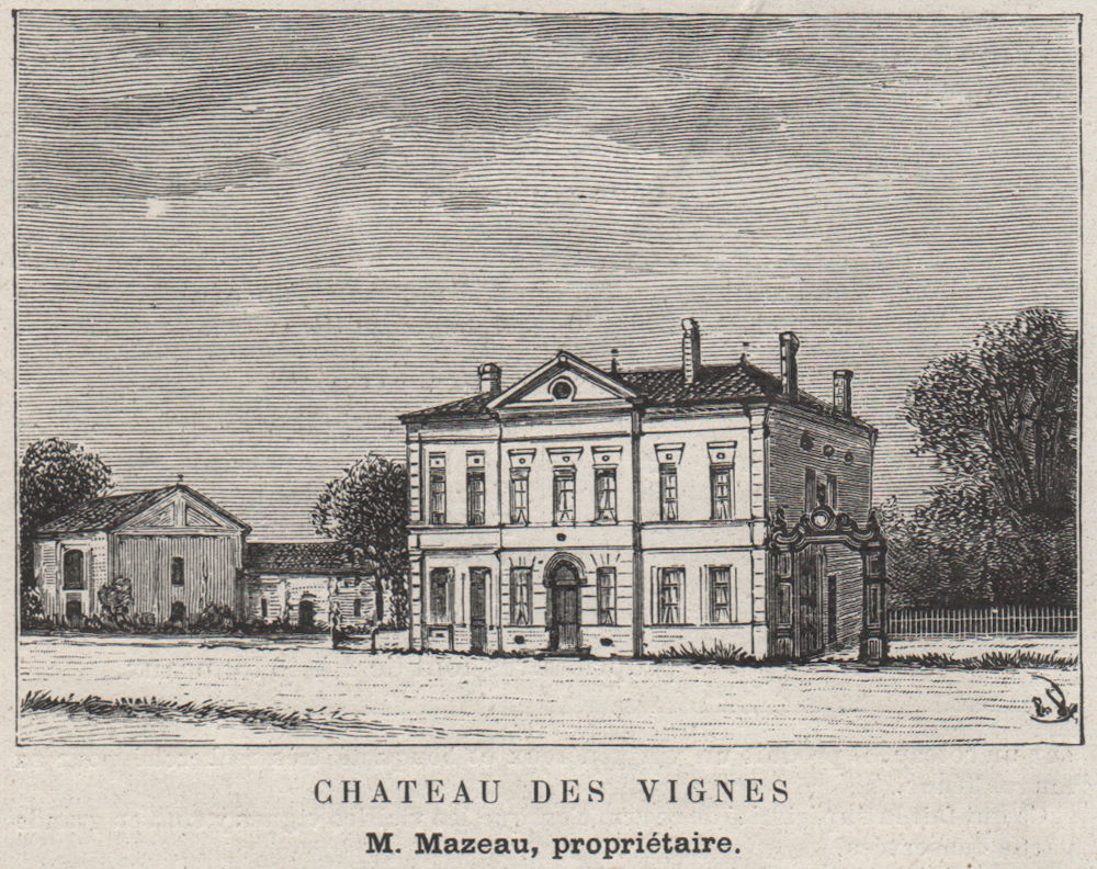 Associate Product SAINT-ÉMILIONNAIS. SAINT-PHILIPPE-D'AIGUILHE. Chateau des Vignes. SMALL 1908