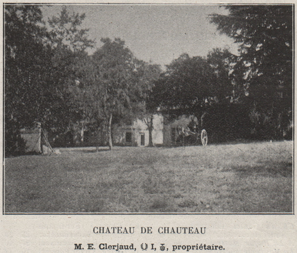 Associate Product CANTON DE SAINTE-FOY. SAINT-QUENTIN-DE-CAPLONG. Chateau de Chateau. SMALL 1908