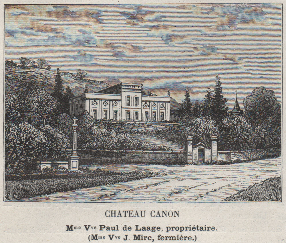 FRONSADAIS. SAINT-MICHEL-DE-FRONSAC. Chateau Canon. Laage/Mirc. SMALL 1908