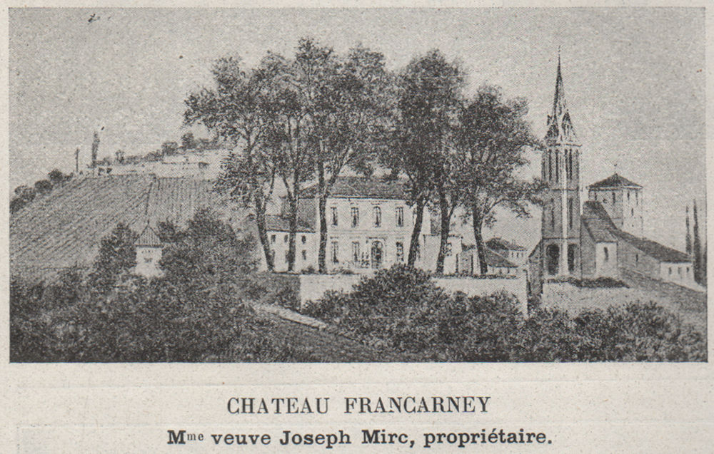 FRONSADAIS. SAINT-MICHEL-DE-FRONSAC. Chateau Francarney. Mirc. SMALL 1908