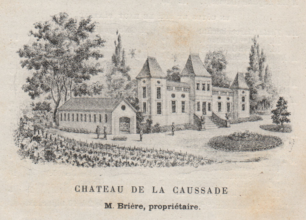CUBZADAIS. SAINT-ANDRÉ-DE-CUBZAC. Chateau de la Caussade. Brière. SMALL 1908