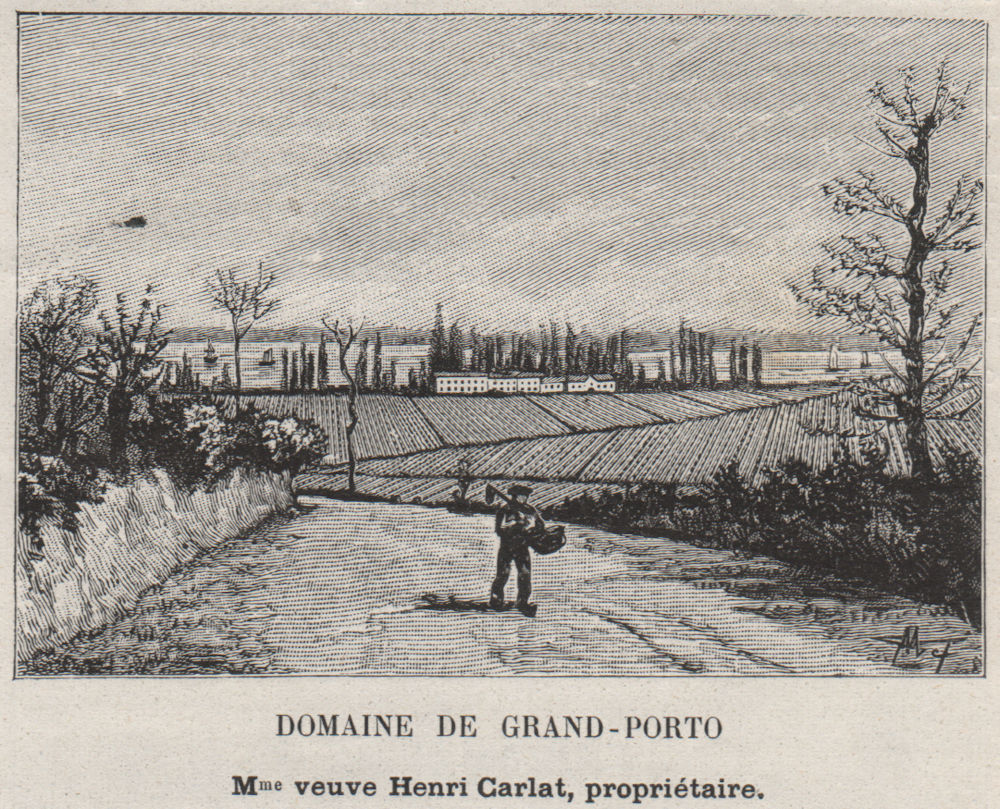 CUBZADAIS. CUBZAC-LES-PONTS, SALIGNAC. Domaine de Grand-Porto. SMALL 1908