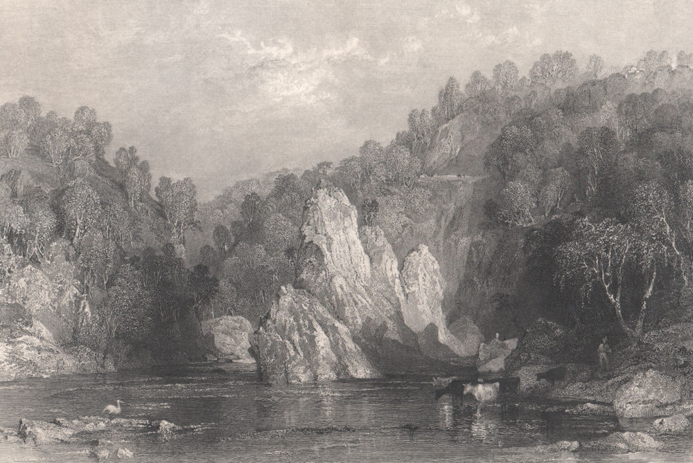 Associate Product The Drhuim on the Beauly River. Ross-shire. Scotland. ALLOM 1838 old print