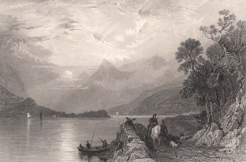 Associate Product Loch Leven from Ballachulish Ferry. Argyllshire. Scotland. ALLOM 1838 print