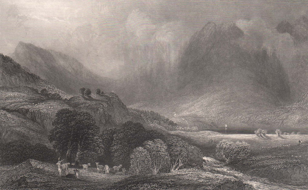Loch Goil, from the head of the lake. Argyllshire. Scotland. MCCULLOCH 1838