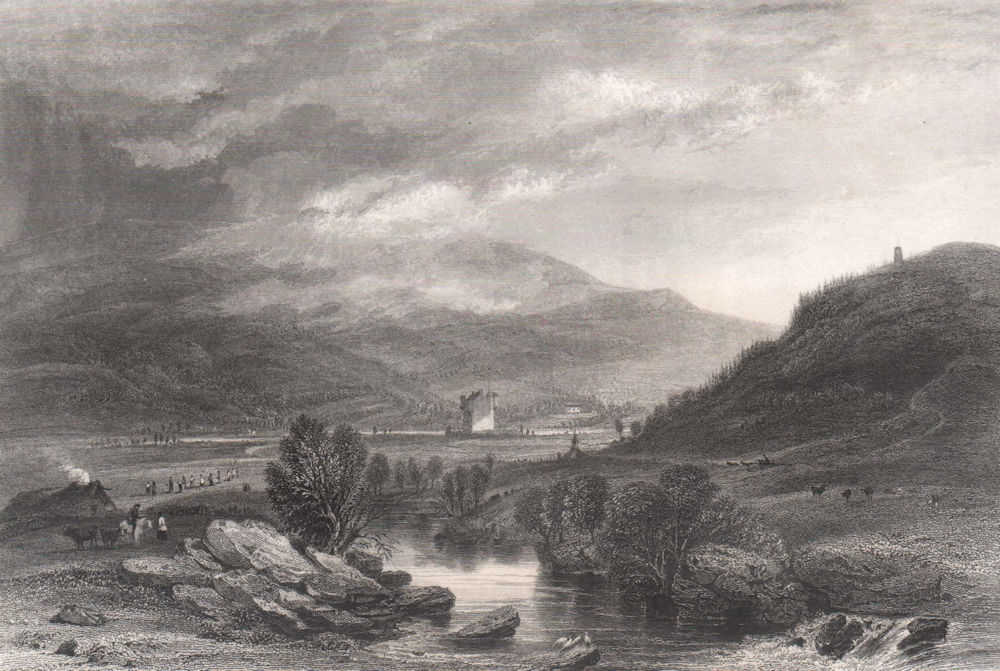 Braemar Castle. Aberdeenshire. Scotland. CAMPION 1838 old antique print