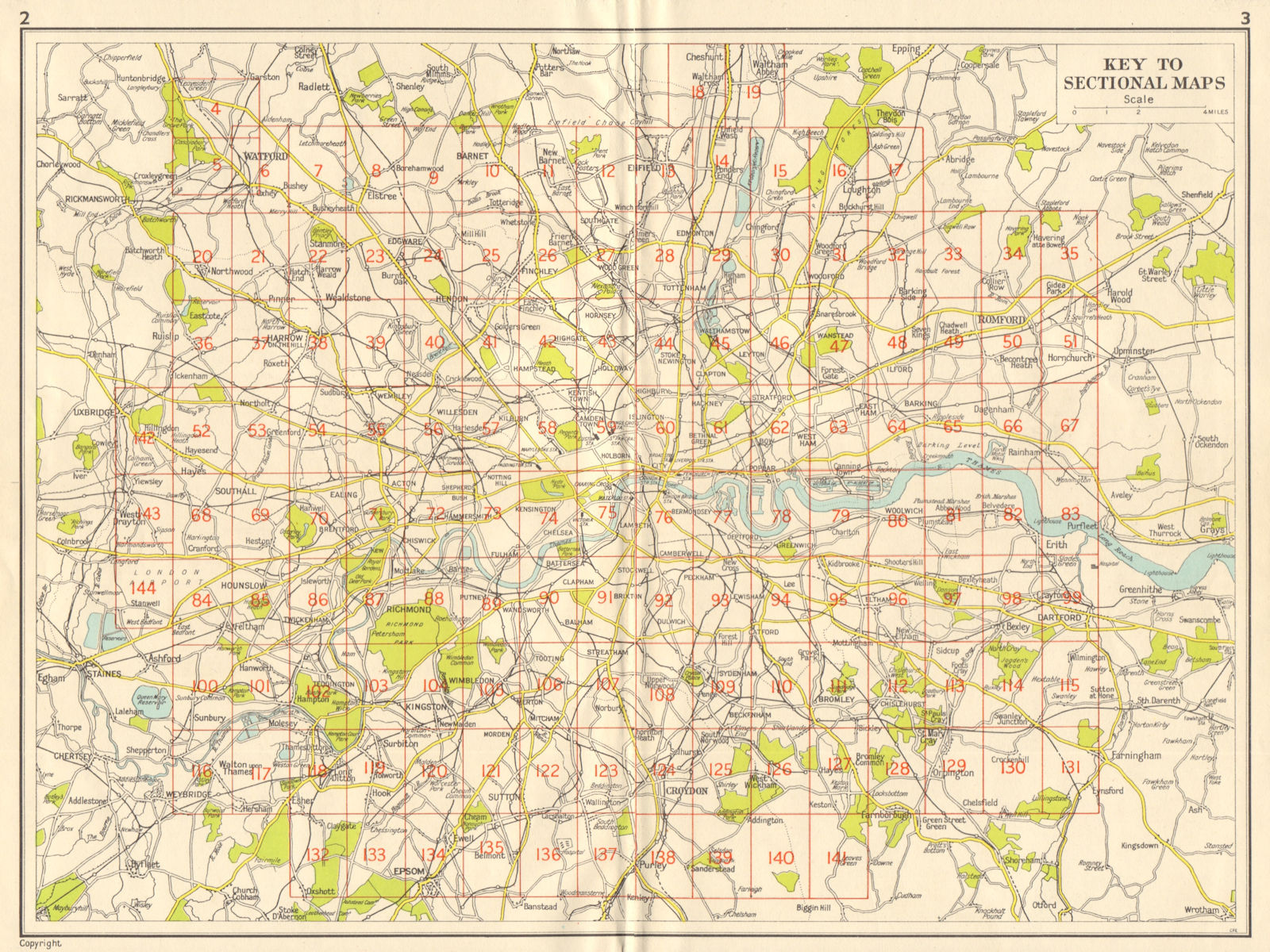 Associate Product LONDON. Index map. GEOGRAPHERS' A-Z 1959 old vintage plan chart