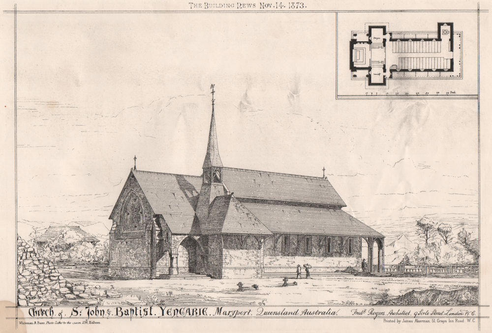 Church of St. John & Baptist Yengarie, Maryport, Queensland, Australia 1873