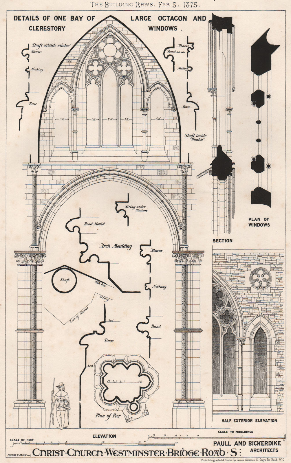 Associate Product Christ Church, Westminster Bridge Rd.; Paull & Bickerdike, Architects 1875