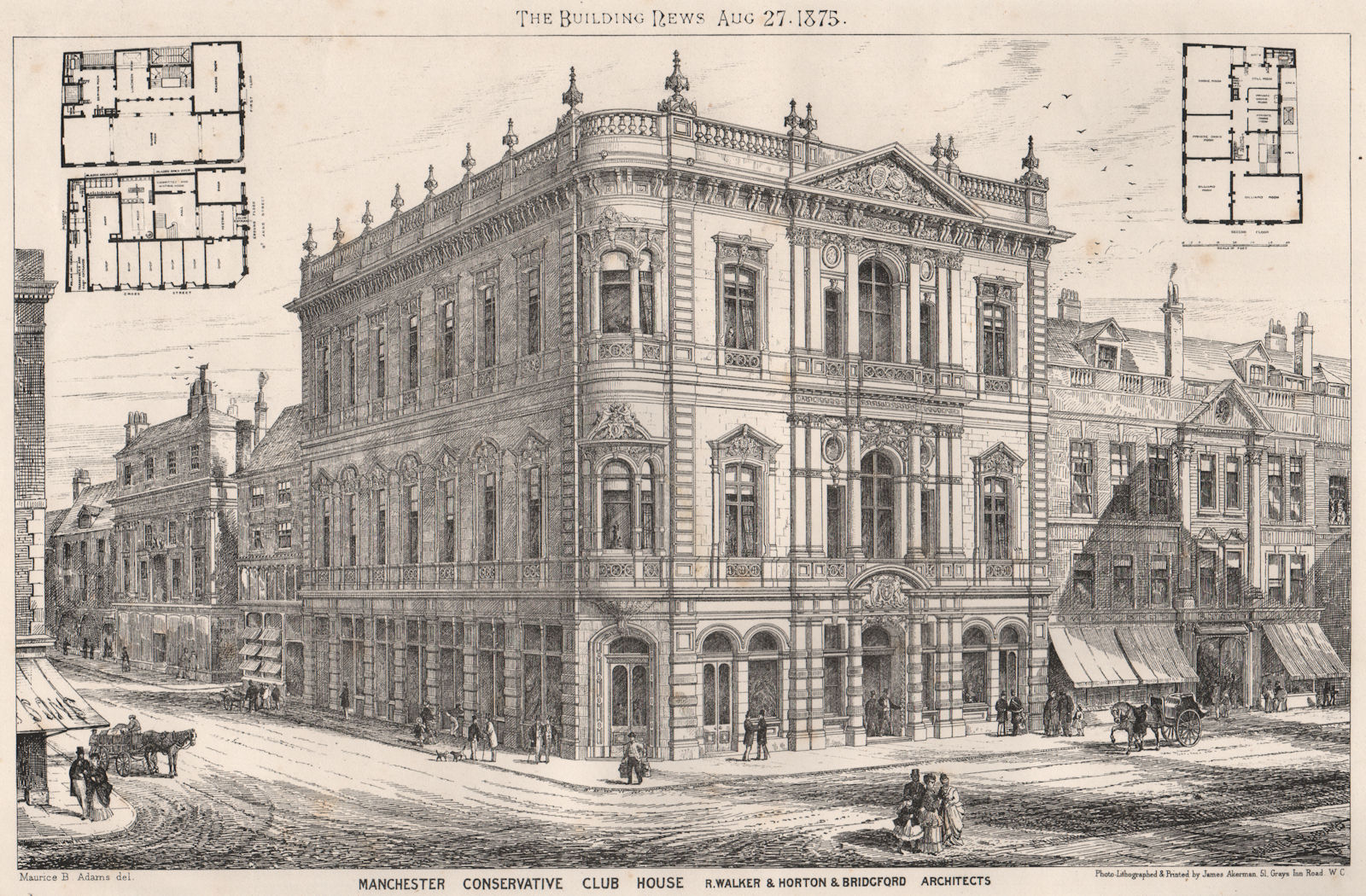 Associate Product Manchester Conservative Club House; R. Walker & Horton & Bridgford Archts 1875