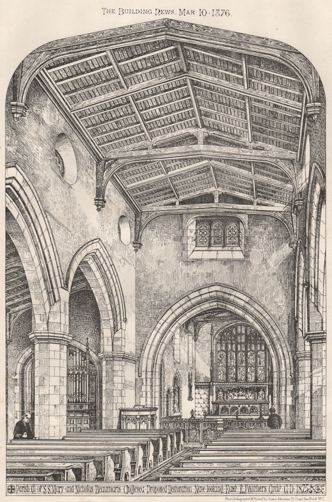 Associate Product Church of St Mary & St Nicholas Beaumaris Anglesey; planned restoration 1876