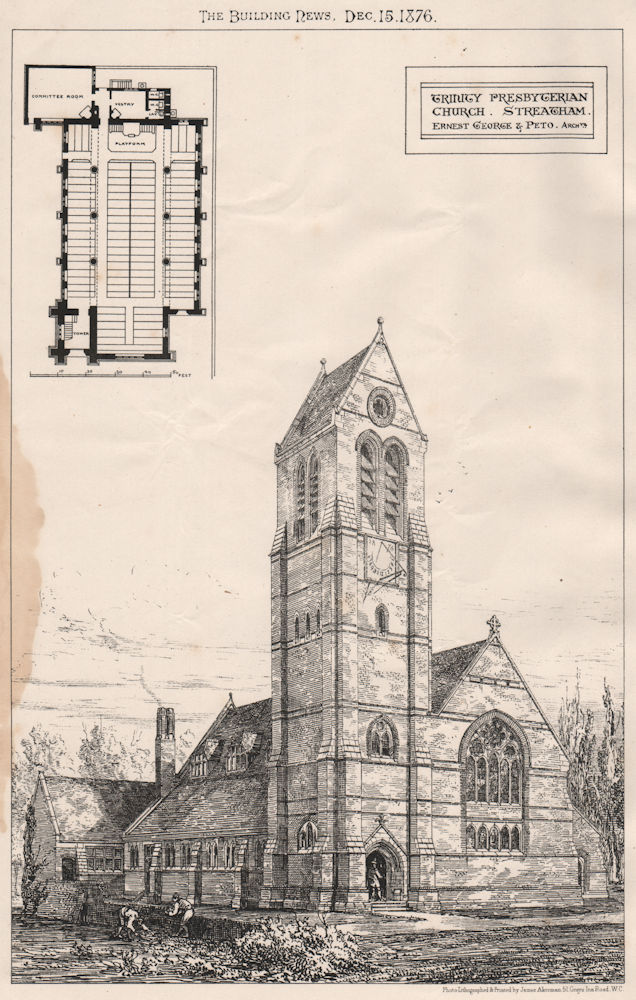 Trinity Presbyterian Church, Streatham; Ernest, George & Peto, Architects 1876