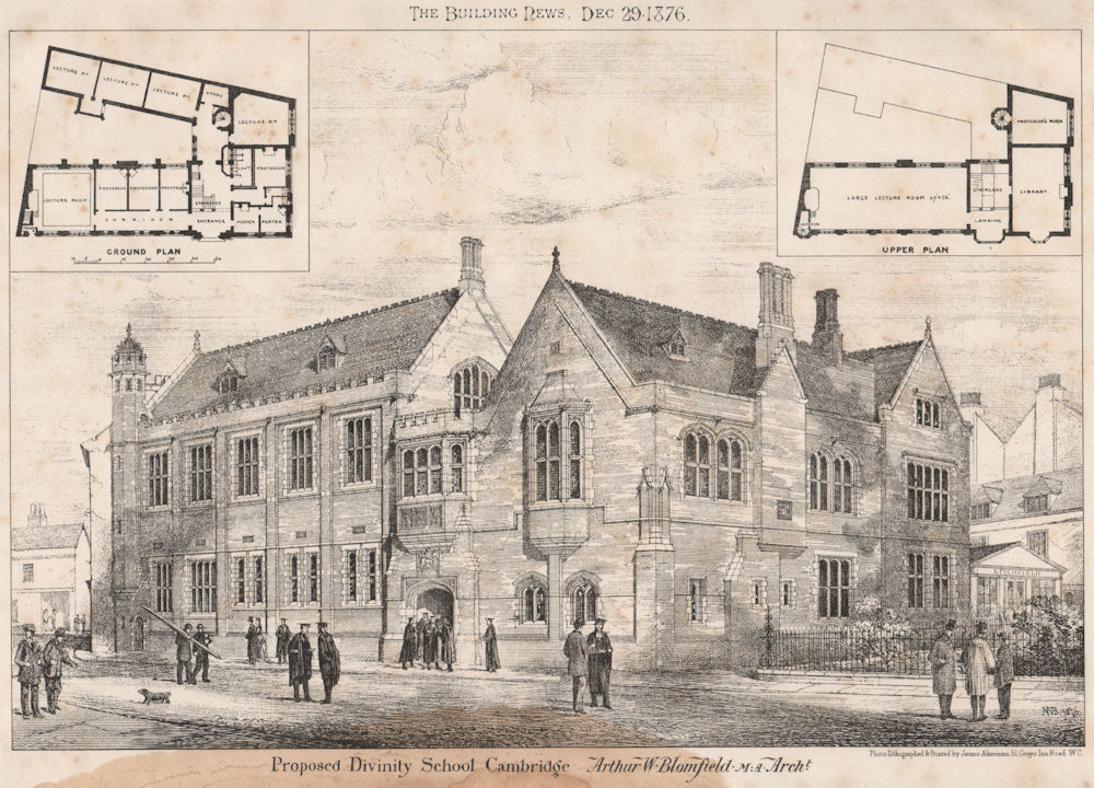 Associate Product Proposed Divinity School Cambridge; Arthur W. Blomfield M.A. Architect 1876