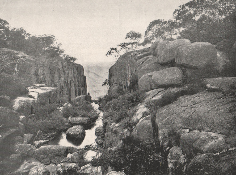 Associate Product Buffalo Mountains. The Gorge looking East. Victoria, Australia. 1908 old print