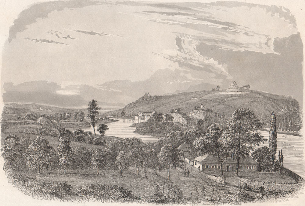 Associate Product Mountain of St. Bronislava, near Cracow (Krakow). Poland 1835 old print