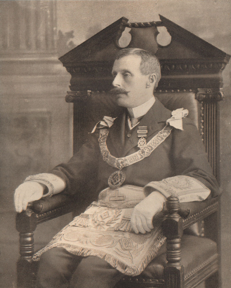 FREEMASONRY. Major Aug. Burdon, Provincial Grand Master of Northumberland 1882