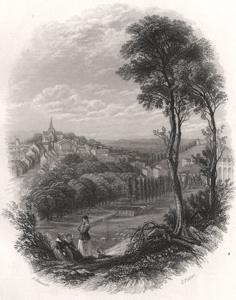 Armagh. Ireland 1835 old antique vintage print picture