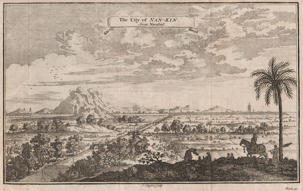 Associate Product 'The City of Nan-kin'. Nanking or NANJING, China. After NIEUHOF 1746 old print