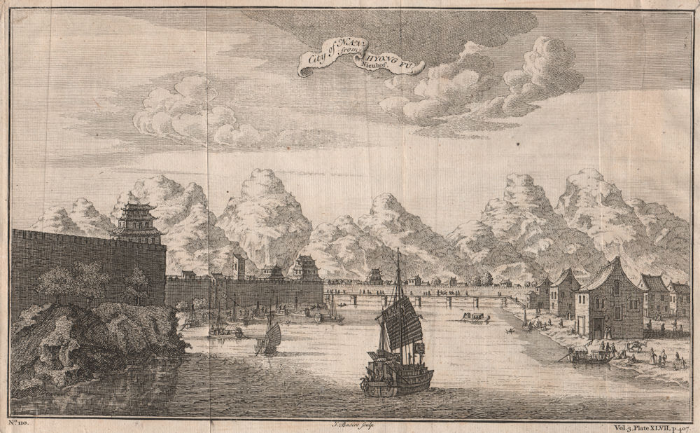 'City of Nan Hyong Fu' (NANXIONG?). Guangdong, China. After NIEUHOF 1746 print