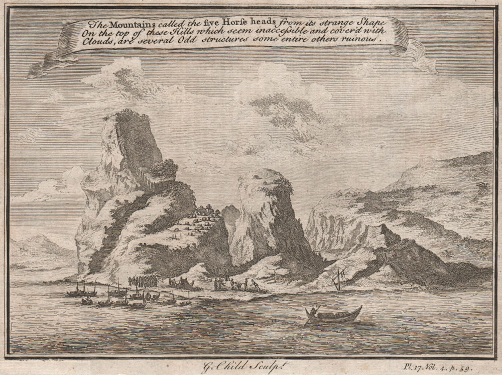 Associate Product CHINA. 'The Mountain of the Five Horse Heads', Guangdong. G. CHILD 1746 print
