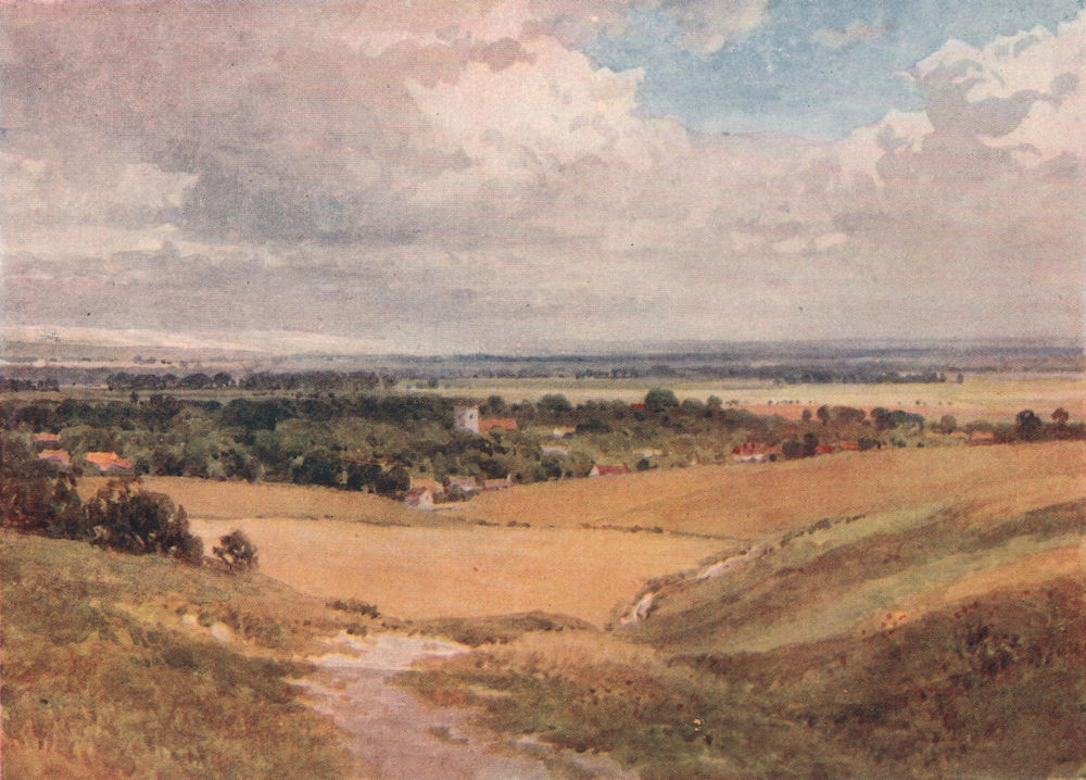 Associate Product On the Berkshire Downs, Berkshire, by Harold Sutton Palmer 1929 print