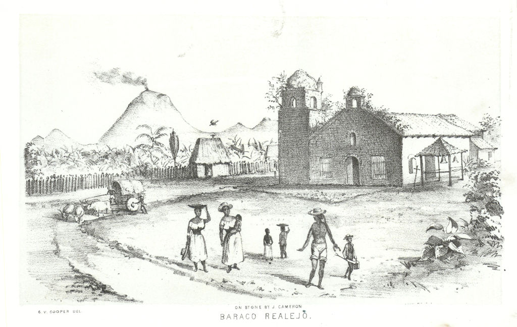 Associate Product 'Baraco Realejo', Nicaragua, lithograph by George Cooper. El Realejo 1853