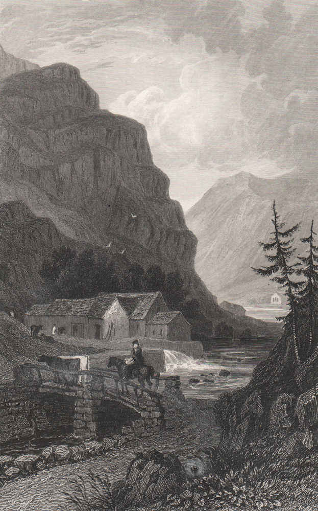 Associate Product View in Beddgelert Vale, Caernarfonshire, by Henry Gastineau. Snowdonia 1835