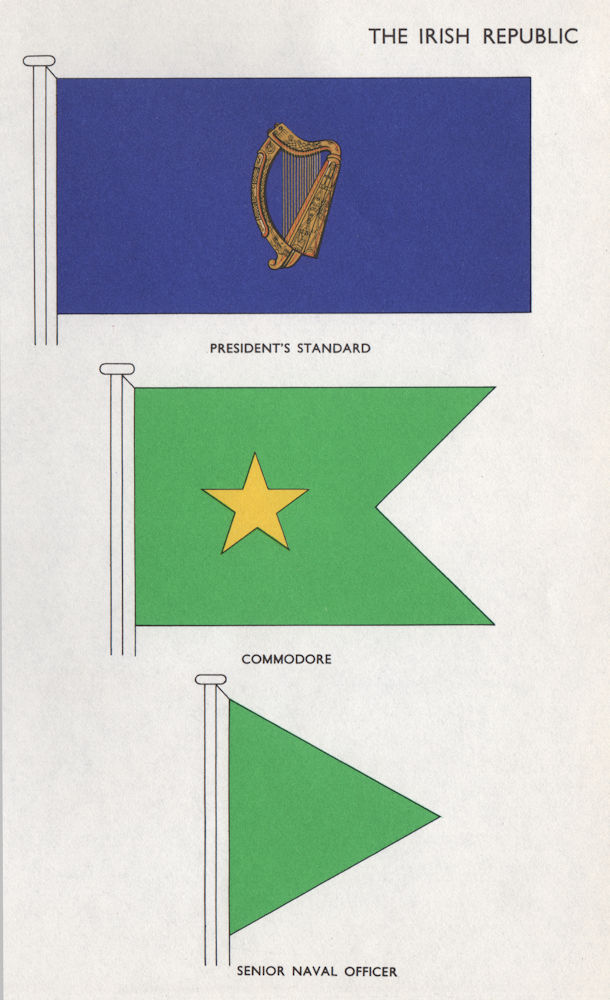 Associate Product IRELAND FLAGS. President's Standard. Commodore. Senior Naval Officer 1958